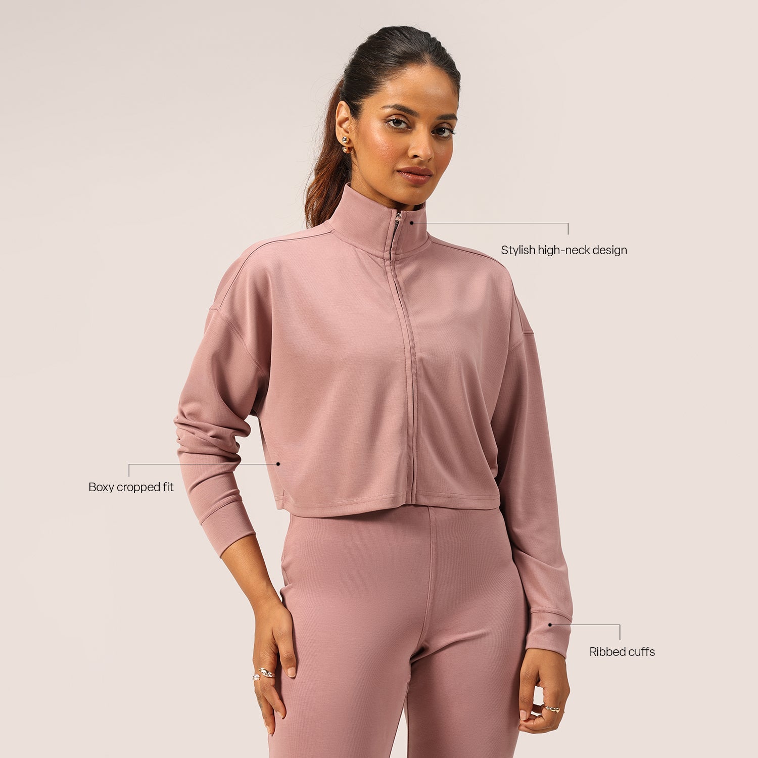 PetalRib™ Crop Jacket | BlissClub at Broadway