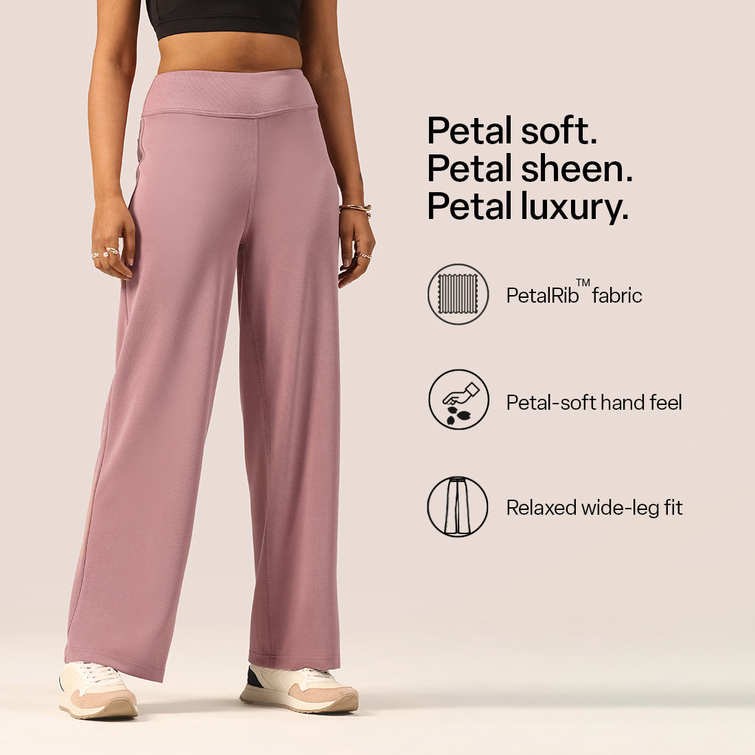 PetalRib™ Wide Leg Pants | BlissClub at Broadway