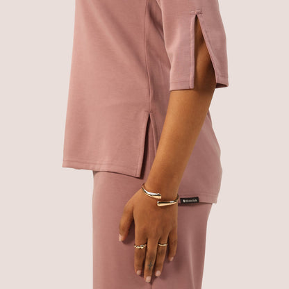 PetalRib™ Slit Sleeve Top | BlissClub at Broadway