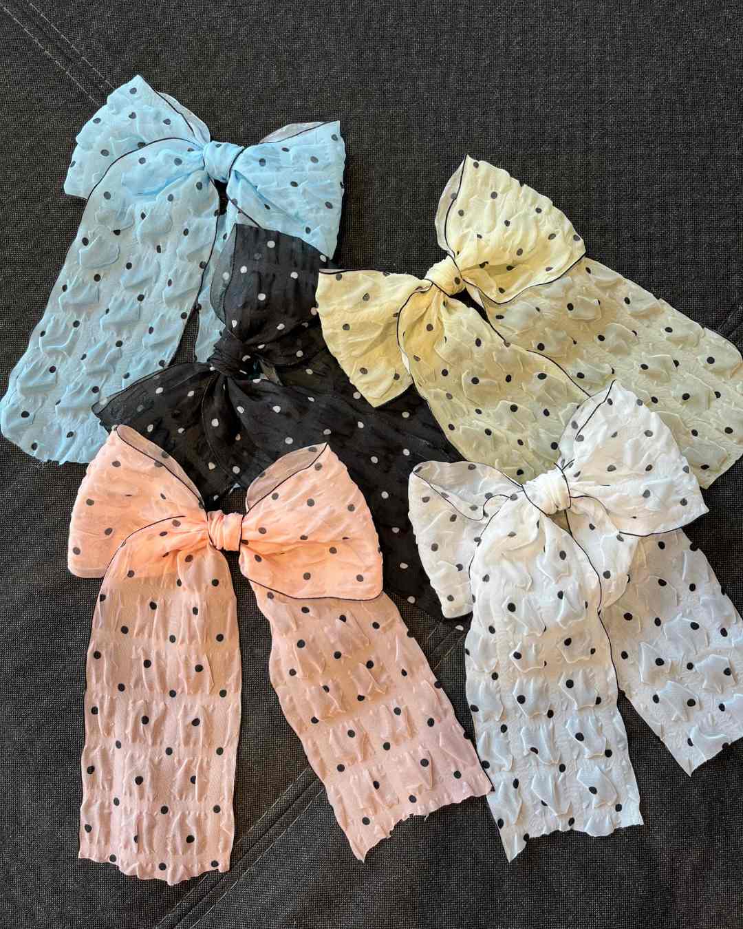 Picnic Polka Dots Bow | Nish Hair