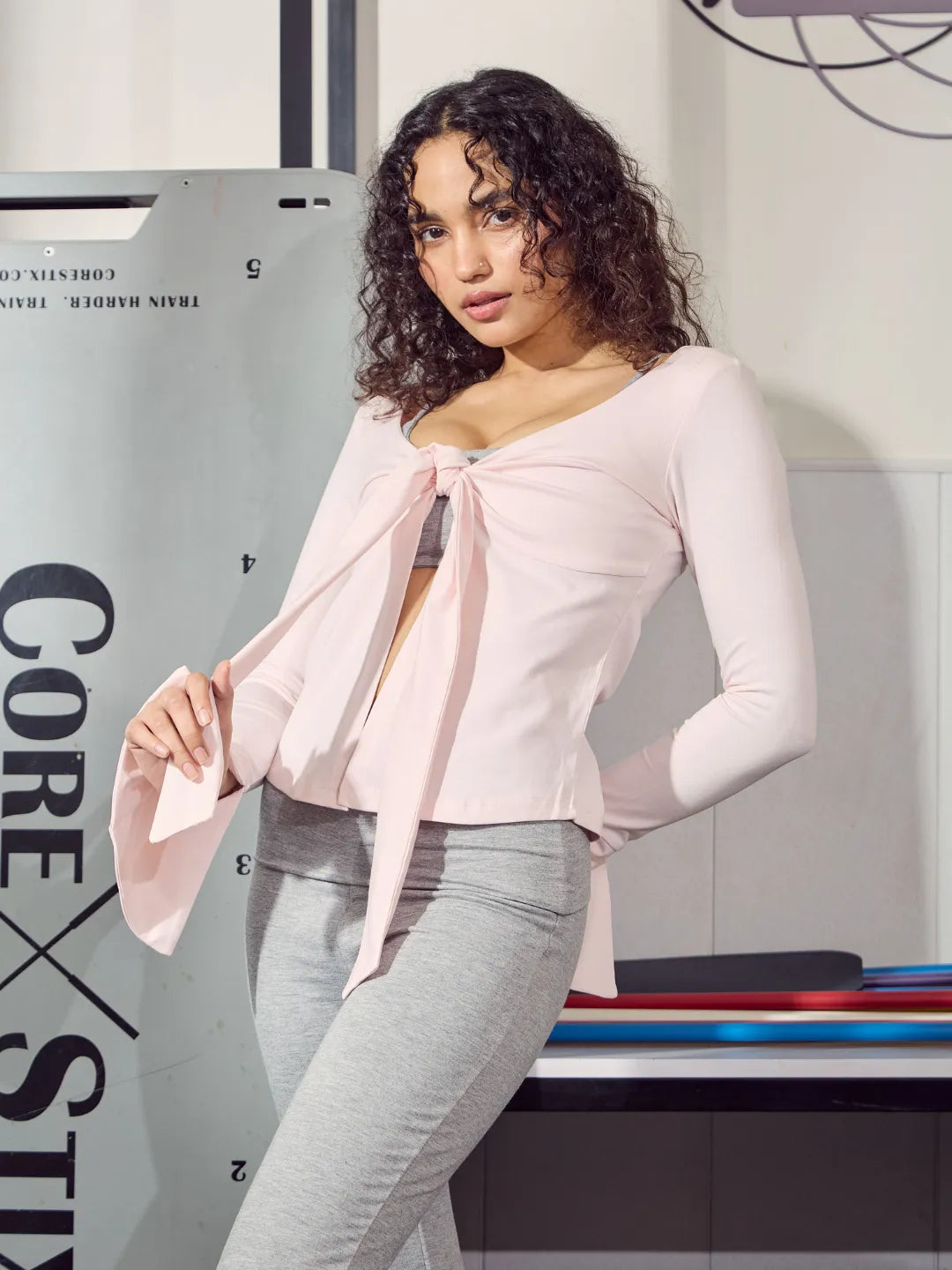 Soft Jersey Front Tie Top