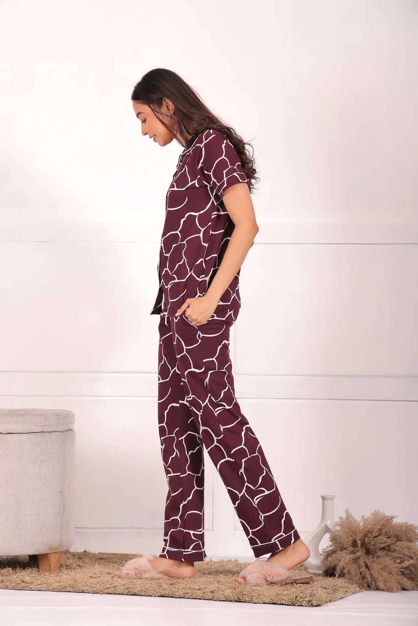 Plum Pyjama Set