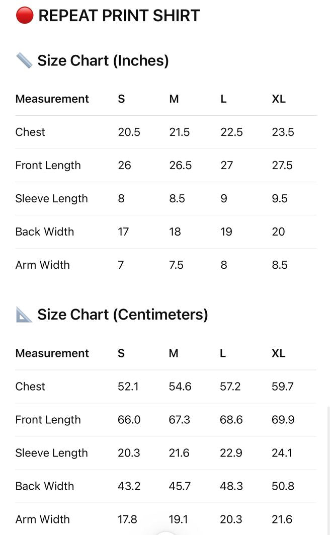 Size Guide