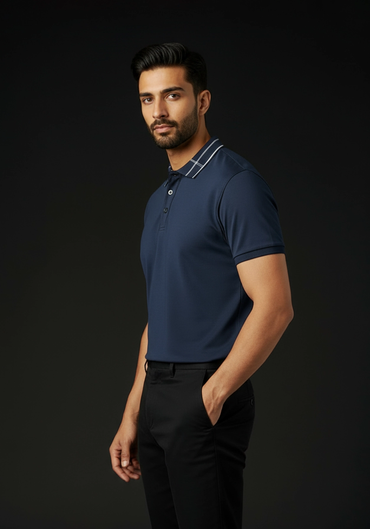 The Riviera Liquid Polo Navy