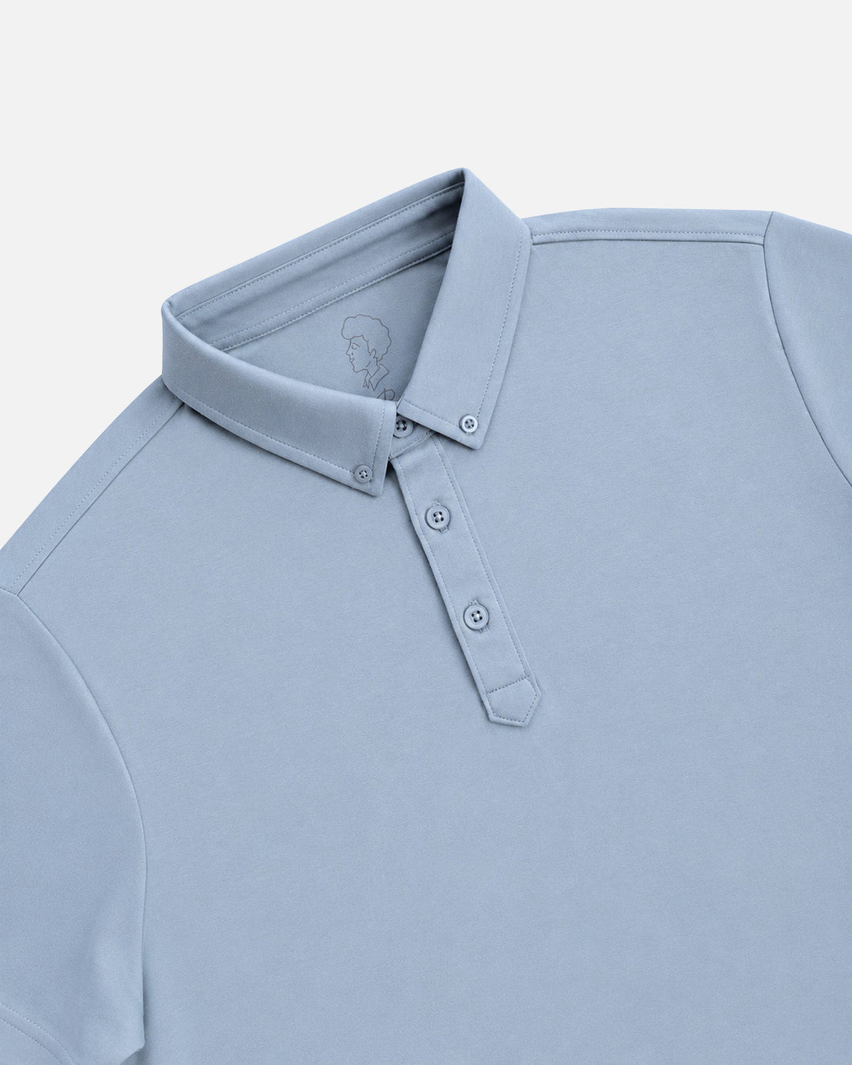 Mr.Brown Slim Fit Polo T-Shirt Greyish Blue