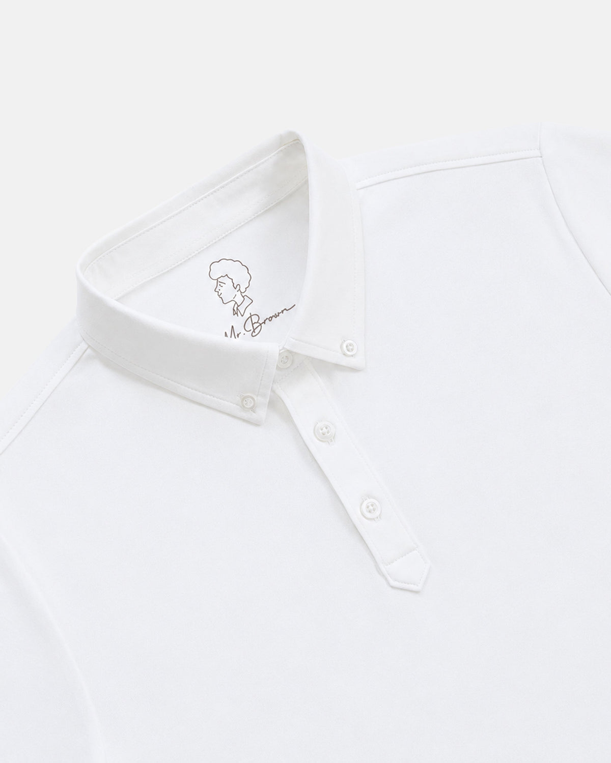 Mr.Brown Slim Fit Polo T-Shirt White