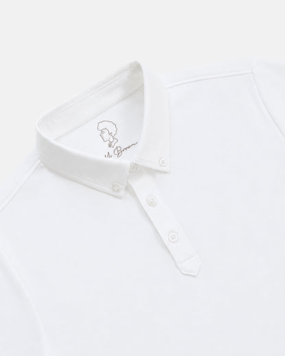 Mr.Brown Slim Fit Polo T-Shirt White