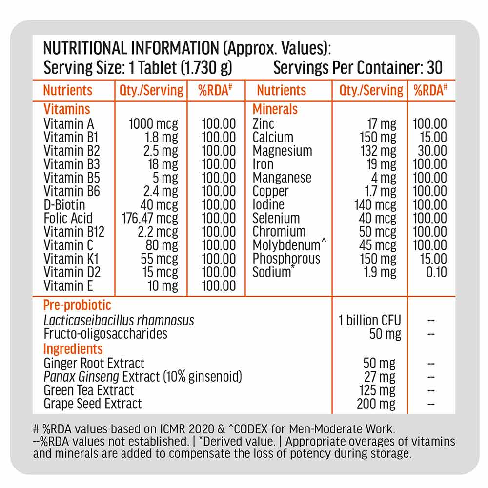 Multivitamin Plus Men, 30 Tablet(S) Unflavoured