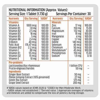 Multivitamin Plus Men, 30 Tablet(S) Unflavoured
