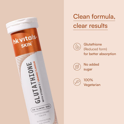 Glutathione Effervescent- 15N, Orange + Collagen 100G