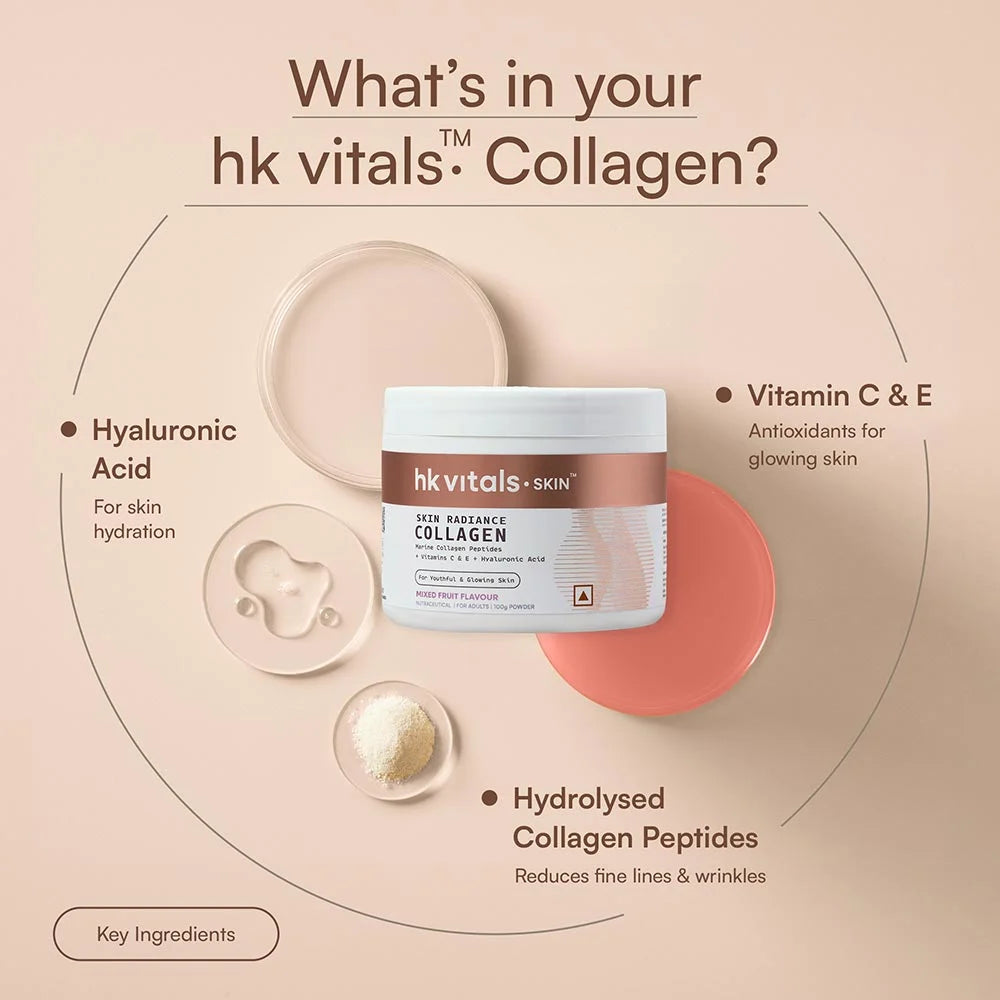 HealthKart HK Vitals Skin Radiance Collagen Supplement with Biotin,100 g