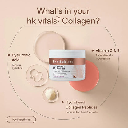 HealthKart HK Vitals Skin Radiance Collagen Supplement with Biotin,100 g