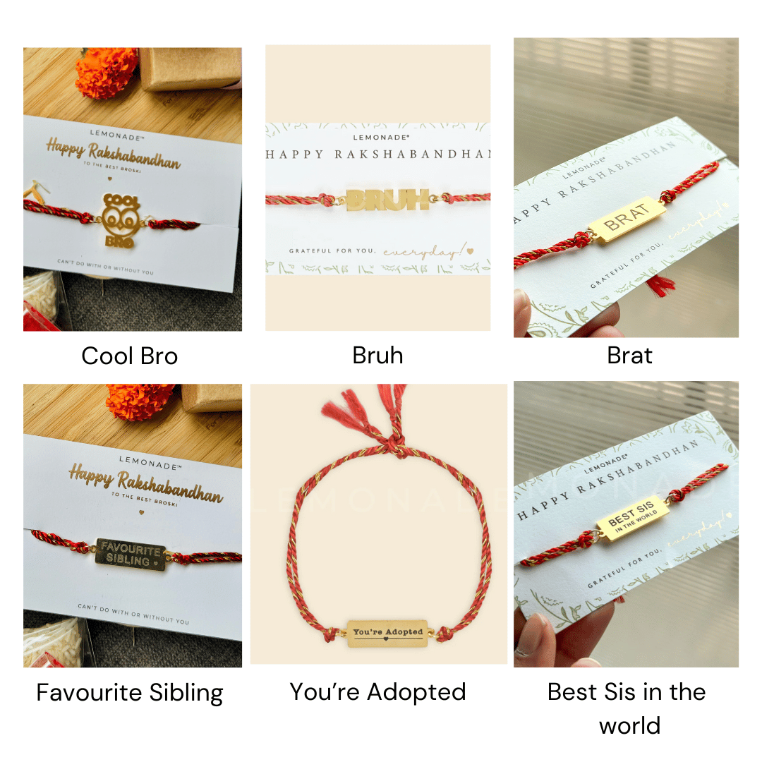 Pre-Designed Metal Rakhi | Sold Individually | Ready-Made Rakhi India