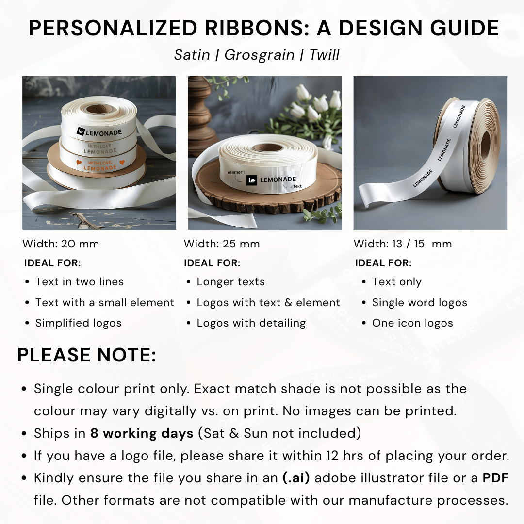 Pre-Designed Gift Ribbon | 2 Metres | Ready-Made Ribbon India