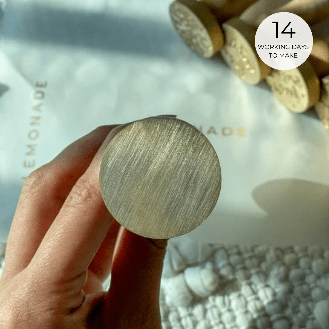 Personalised Wax Seal Stamp | Circle Plain | Custom Wax Seal