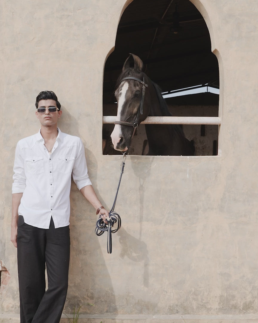 Caravan Cotton Shirt -Twill Weave | Kingdom Of White at Broadway
