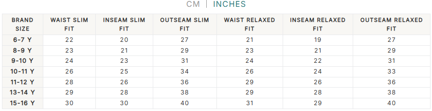 Size Guide