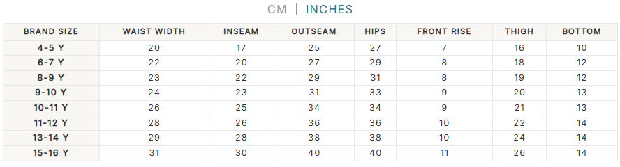 Size Guide