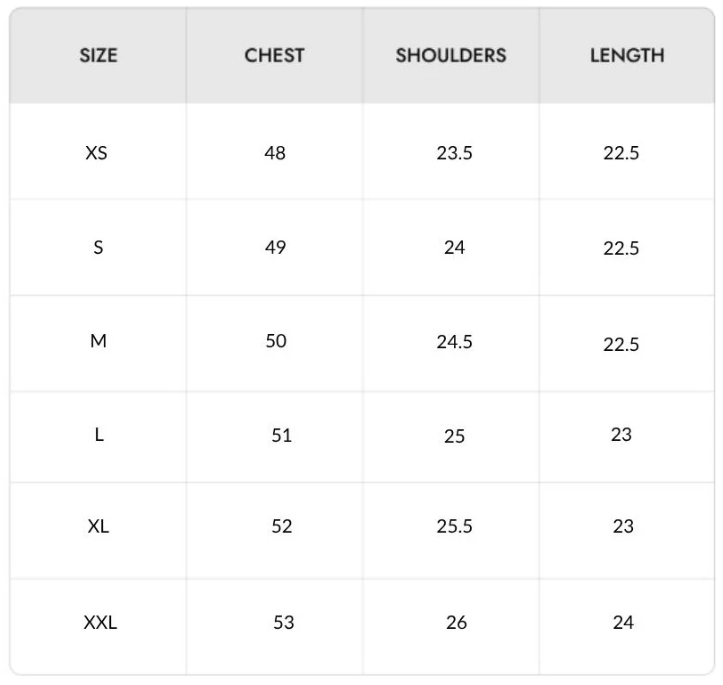 Size Guide