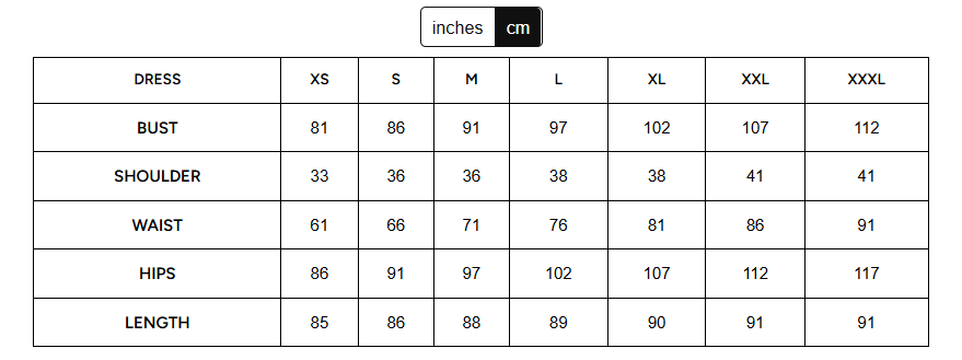 Size Chart for Red Gingham Bubble Hem Mini Dress