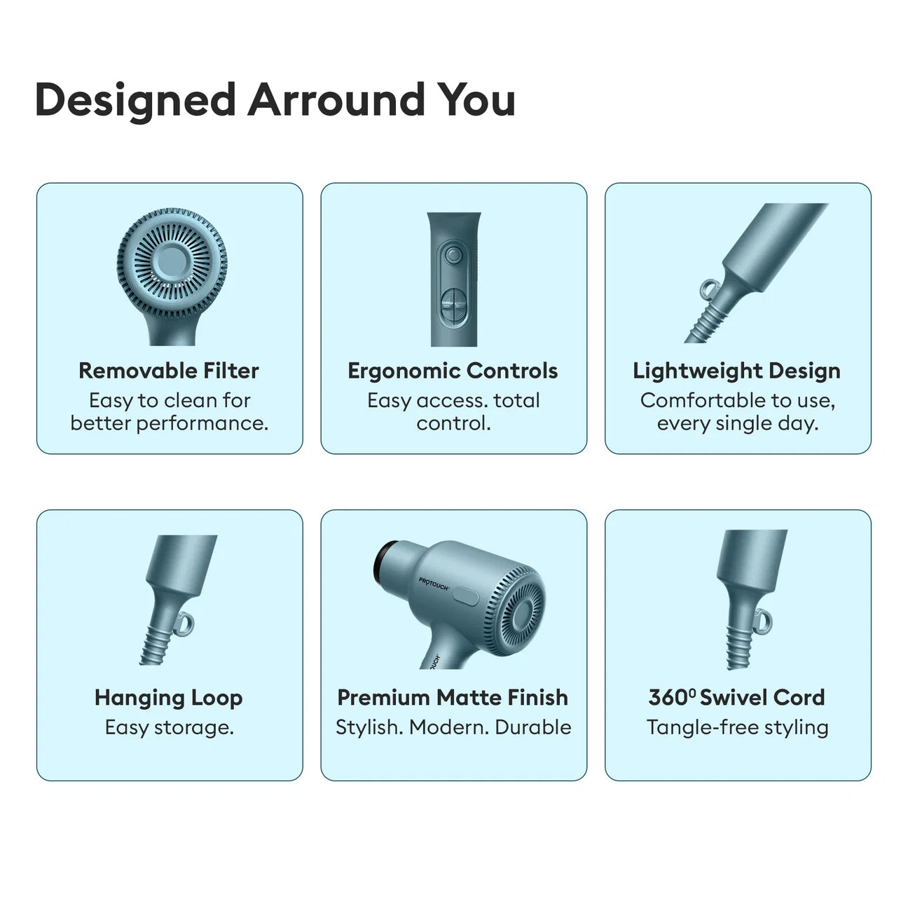 PROTOUCH AirZ 3-in-1 Power Hair Dryer