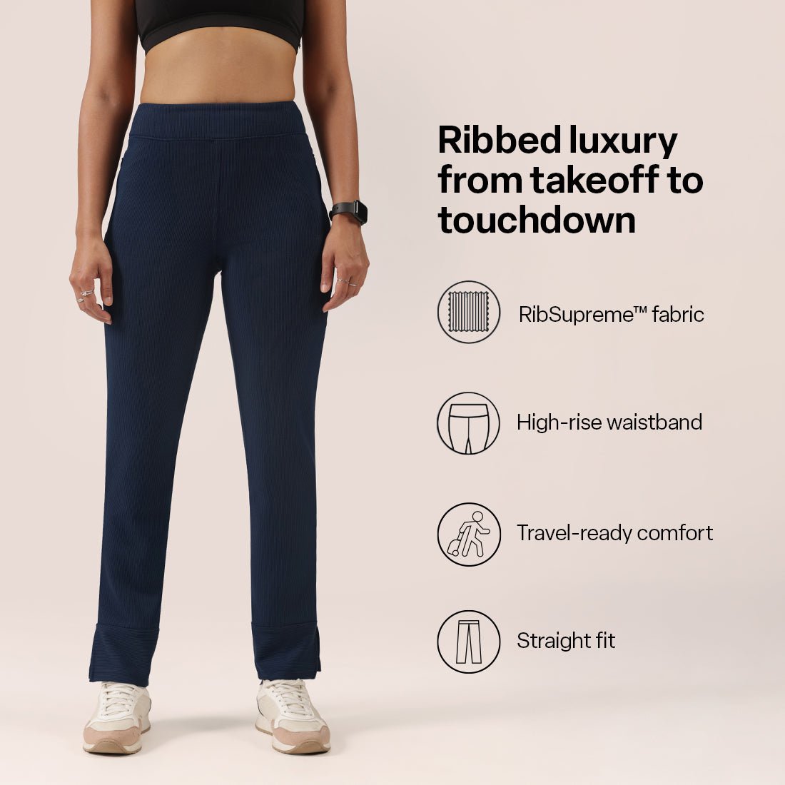 RibSupreme Straight Pants