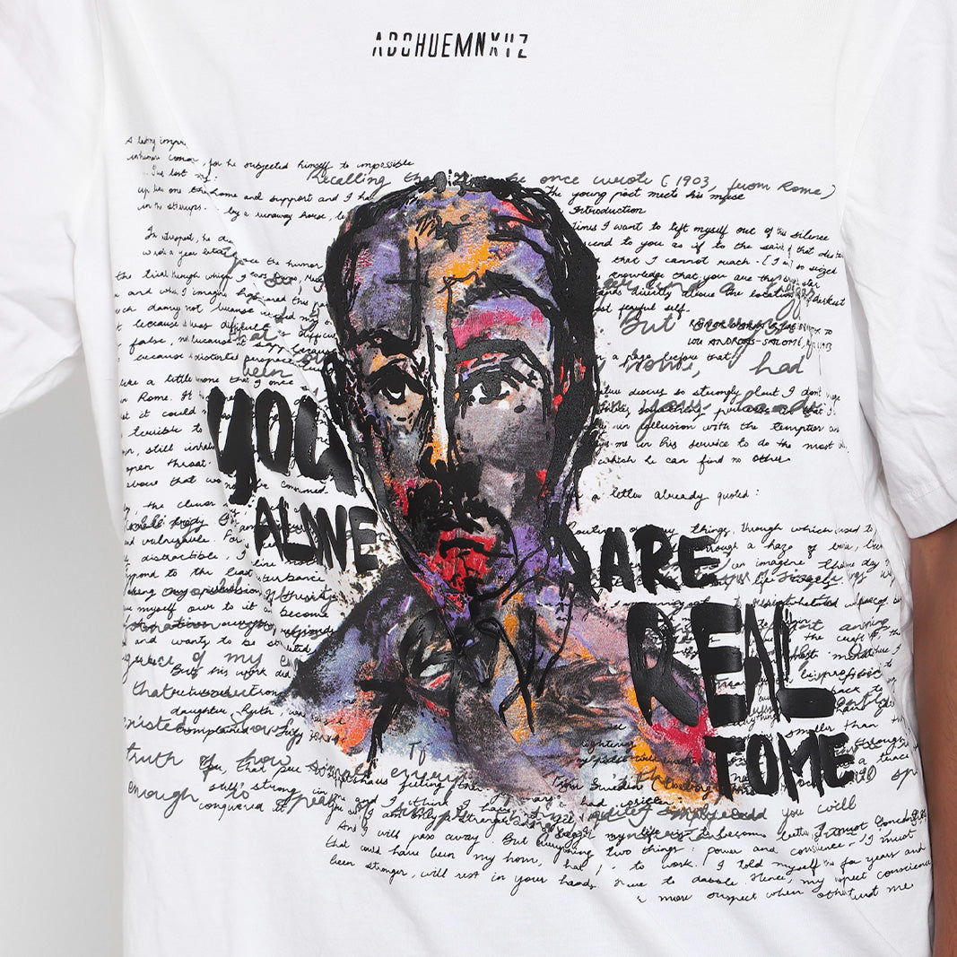 Rilke' Chapter 1 T-shirt (White) | Huemn at Broadway