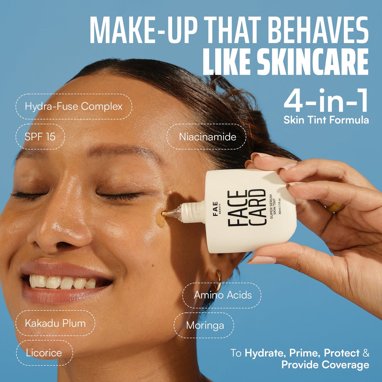 Trial Kit: Face Card 4 in 1 Super Serum Skin Tint