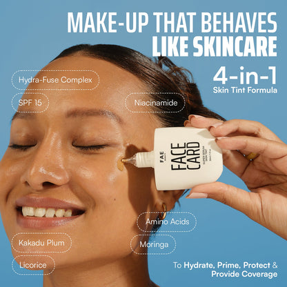 Trial Kit: Face Card 4 in 1 Super Serum Skin Tint