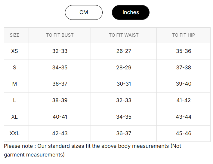 Size Chart for Ruffle Collar Shirt - Taupe
