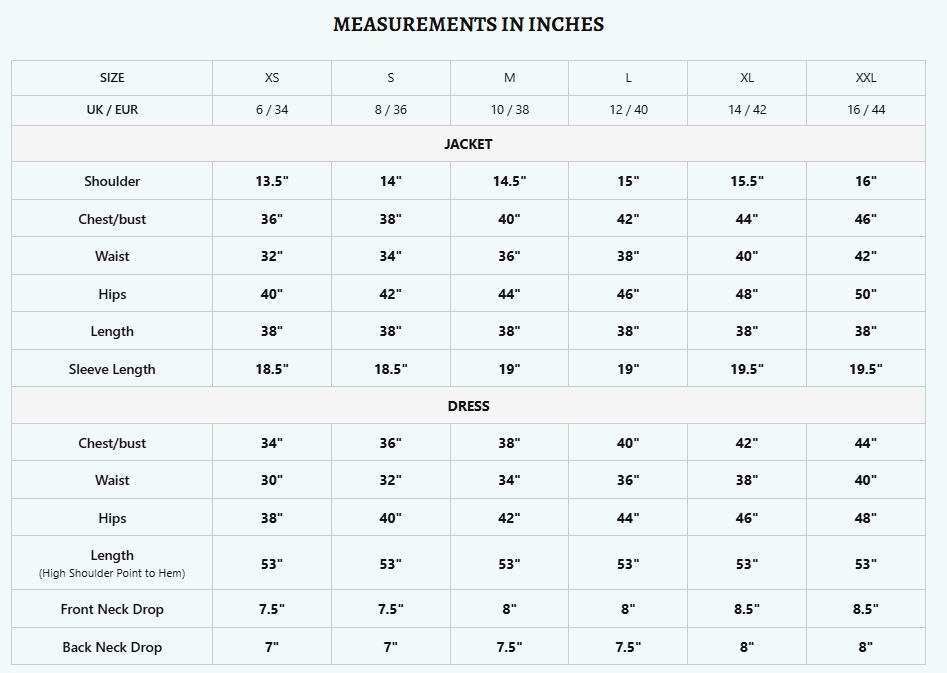Size Guide