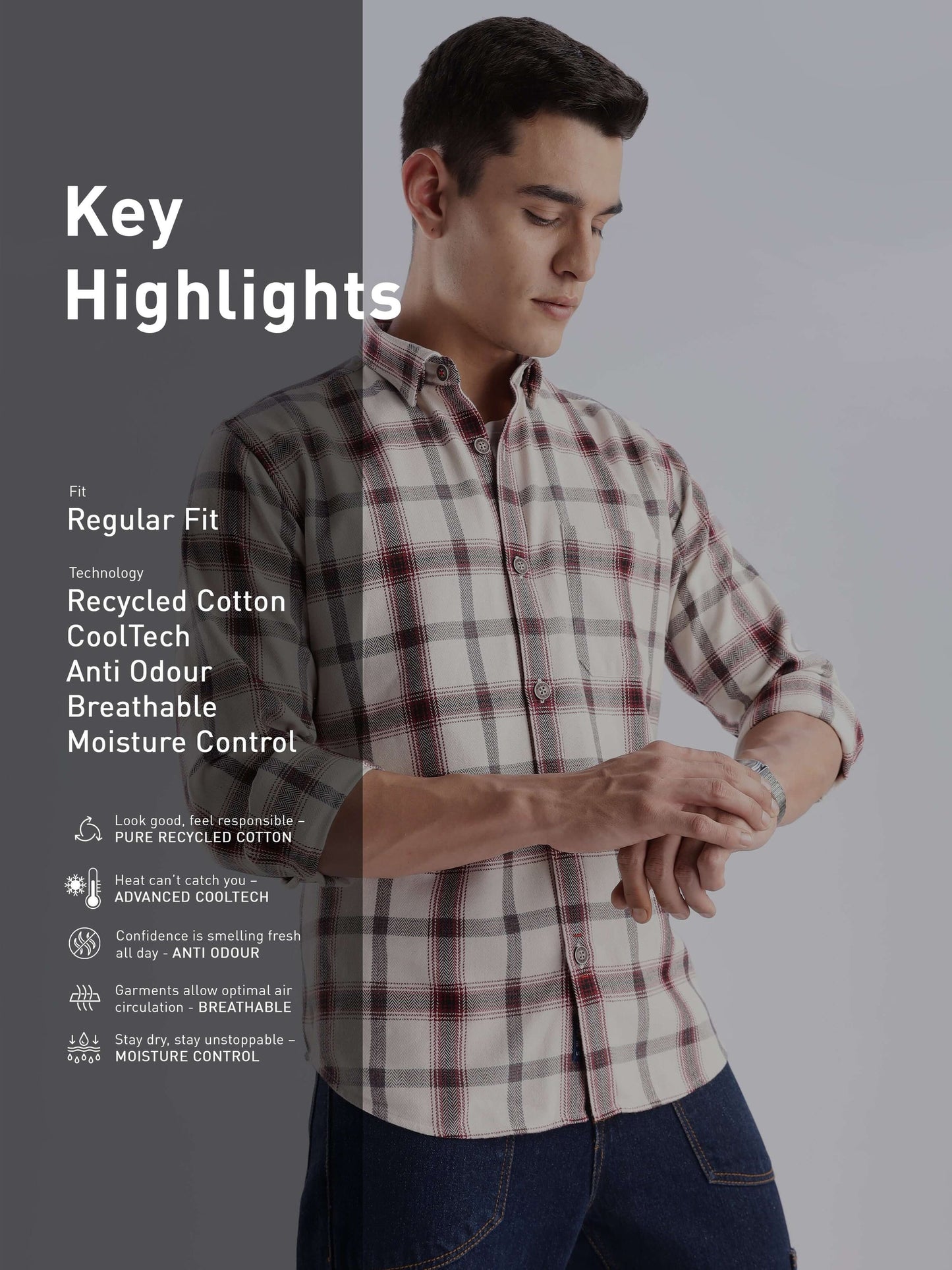 Denmark Shirt |Moisture Control + Anti Odour  RUSTICWOOD