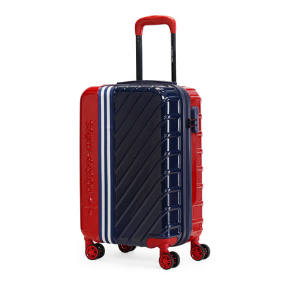 Nasher Miles Vegas Hard-Sided Polycarbonate Cabin Luggage Red&Blue 20 inch |55 Trolley Bag