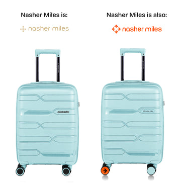 Nasher Miles Paris Hard-Sided Polypropylene Cabin Luggage 20 inch | 55cm | 8 Wheels Small Trolley Bag for Travel | Suitcase (Pastel Green)