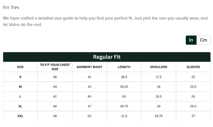 Size Guide