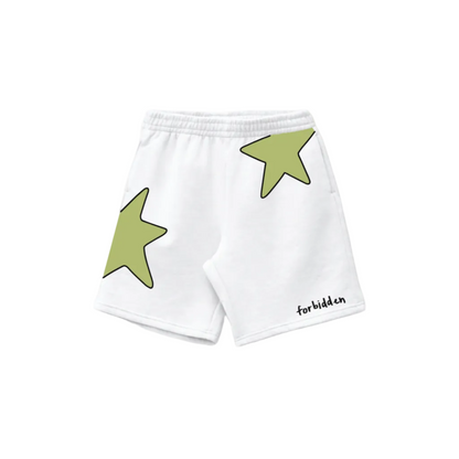 Shooitng Stars White Shorts