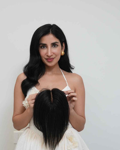 Hair Topper For Short Hair – Silk Top Topper 3x4 | Human Hair