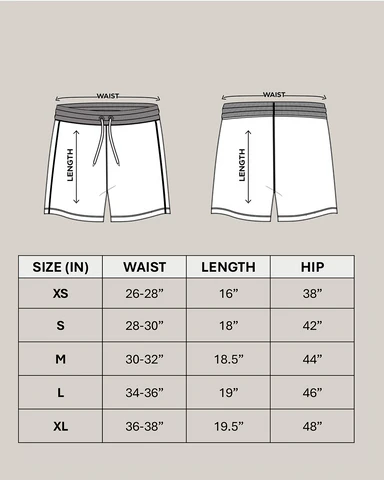 Size Chart for Godzilla Shorts