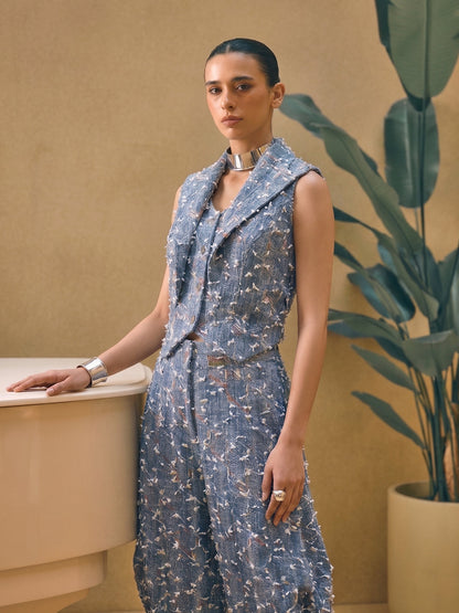 Fancy Denim Waistcoat
