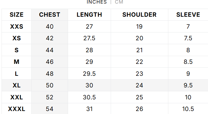 Size Guide