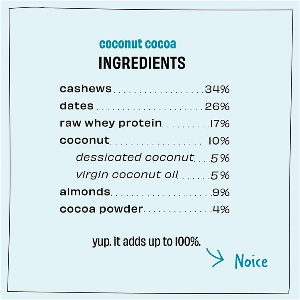 The Whole Truth Coconut Cocoa Protein Bar : 52 g | The Whole Truth Foods at Broadway