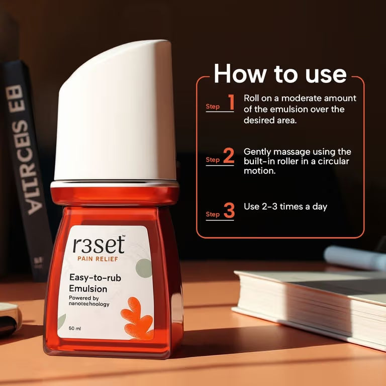 Easy to rub Pain Relief Emulsion | R3set at Broadway