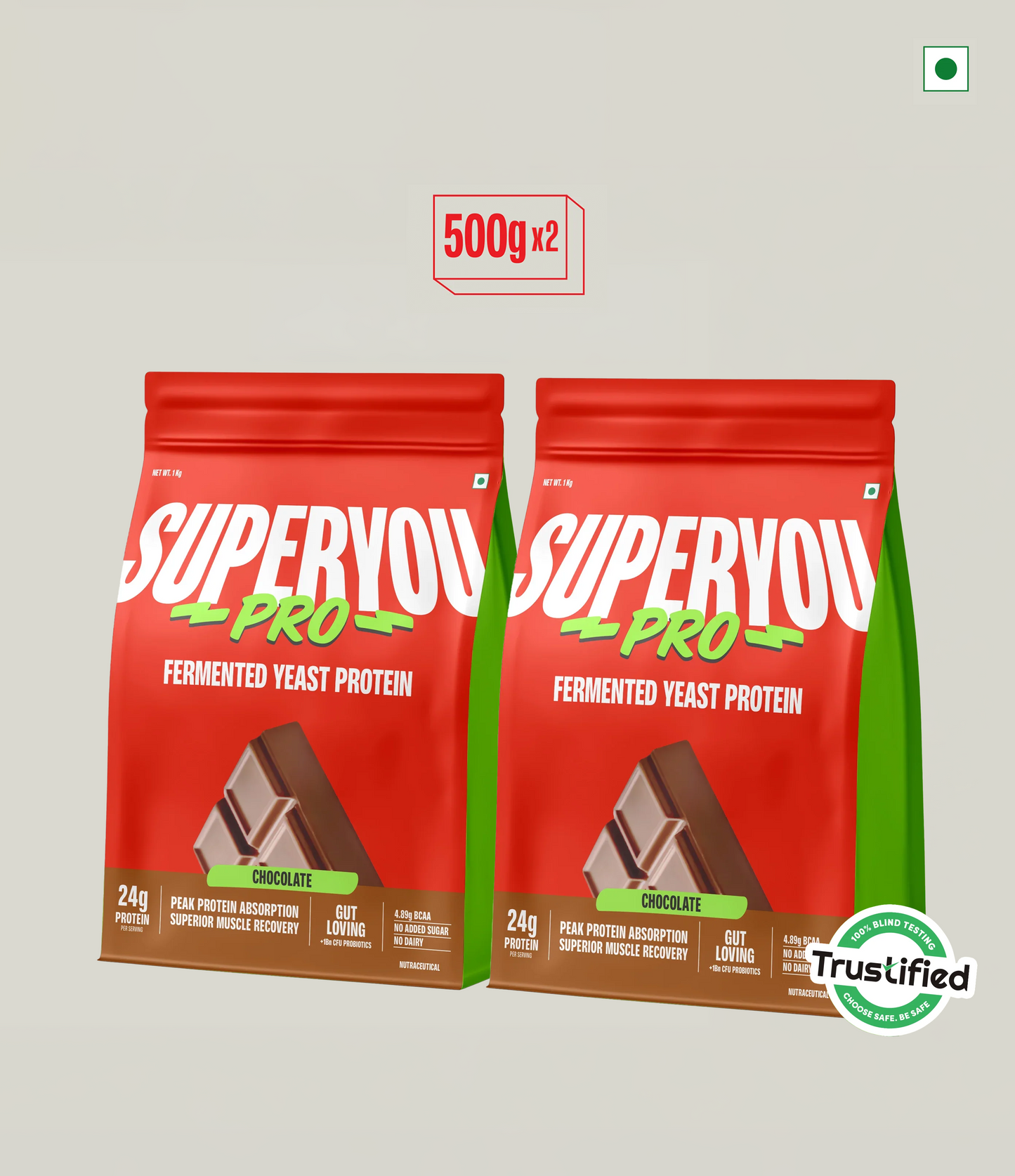 Chocolate Fermented Yeast Protein Combo (500 g x 2)
