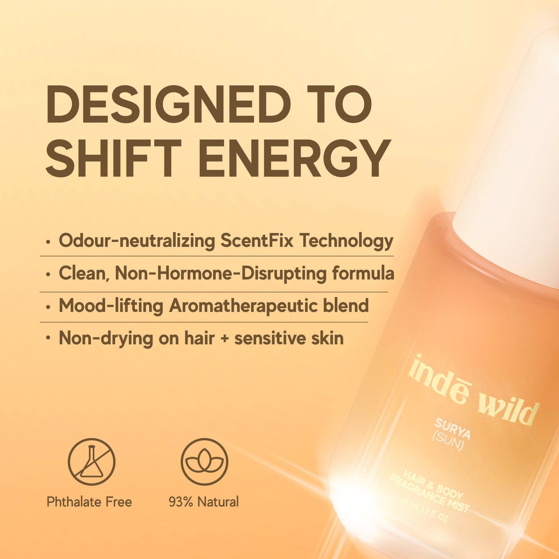 Surya Hair & Body Perfume Mist - 60 ml | indē wild at Broadway