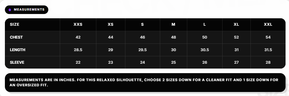 Size Guide