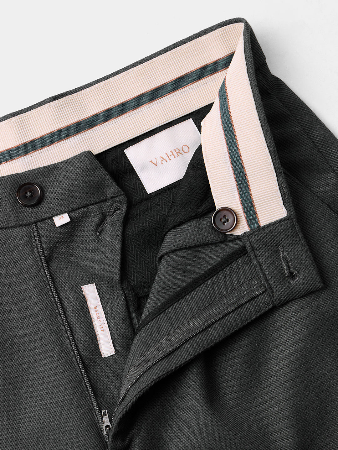 The Relaxed Textured Runway Pant Grey