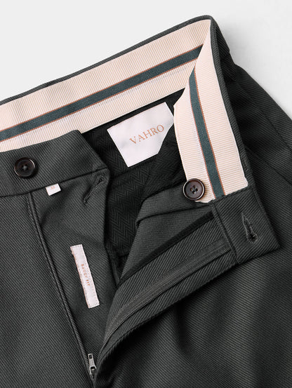 The Relaxed Textured Runway Pant Grey