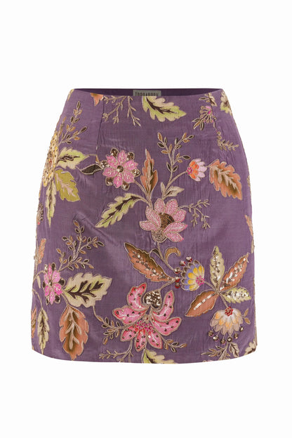 TAYLOR Embroidered Mini Skirt