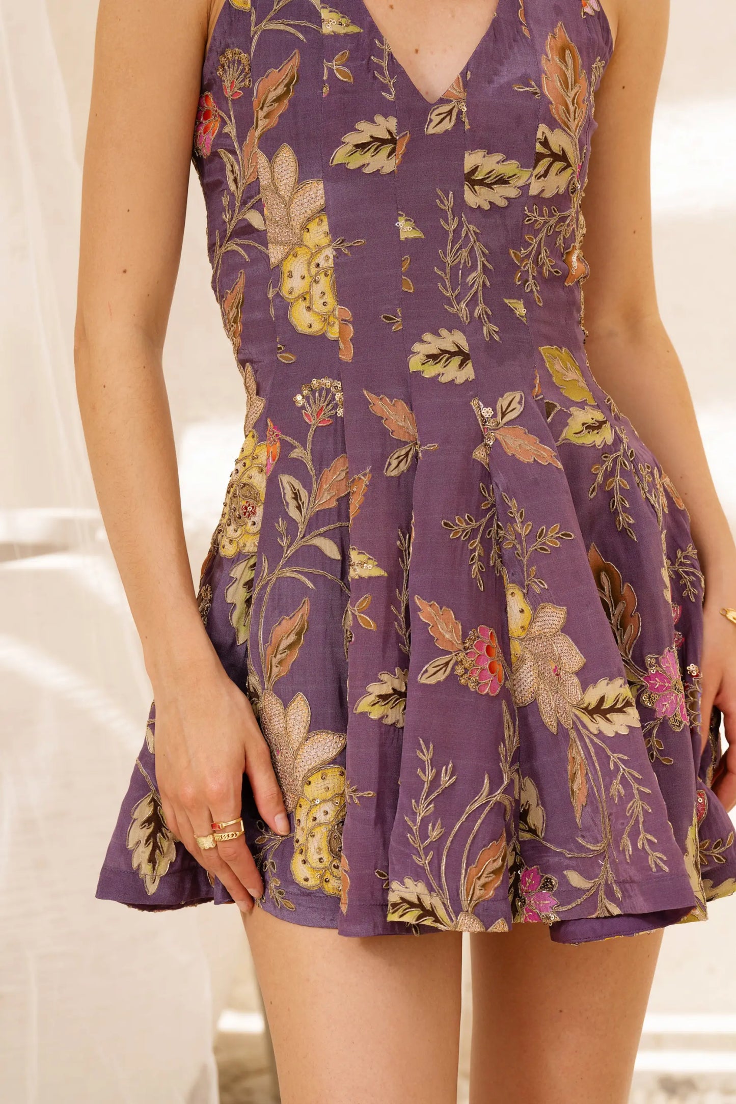 TAYLOR Ruffle Mini Dress