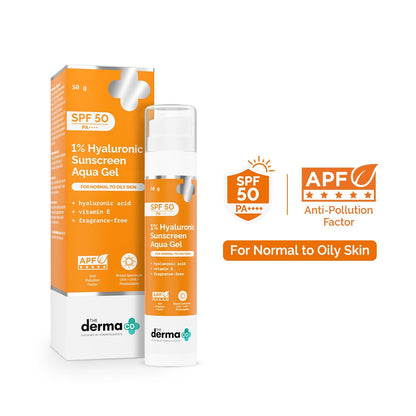 0.01 Hyaluronic Sunscreen Aqua Gel | The Derma Co. at Broadway